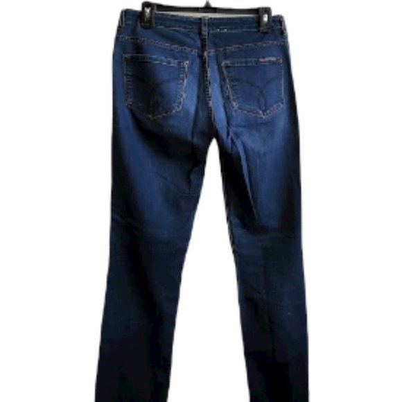 Vintage Y2K Calvin Klein Jeans Straight Leg Mid-Wash Blue - Picture 3 of 8